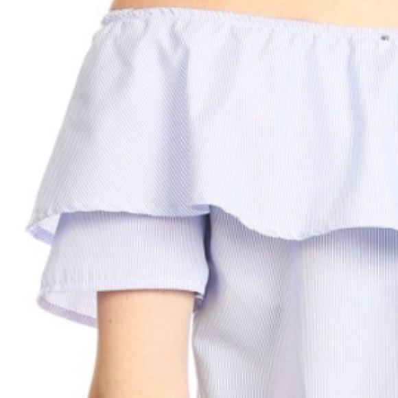 ‼️SOLD OUT‼️Off the Shoulder Tie Waist Top - Picture 6 of 7